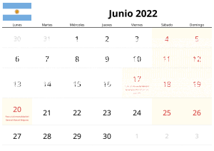 Calendário de Junho de 2022 Calendário de Junho de 2022
