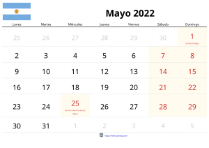 Calendário de Maio de 2022 Calendário de Maio de 2022