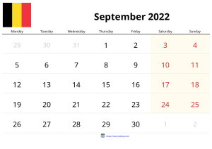September 2022 Kalender September 2022 Kalender