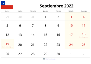 September 2022 Calendar