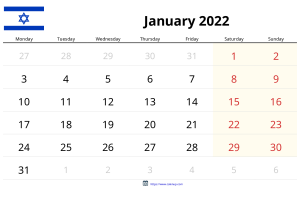 Calendario Enero 2022 Calendario Enero 2022