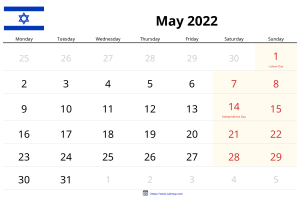 Calendario Mayo 2022 Calendario Mayo 2022
