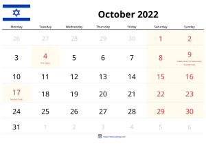 Calendario Octubre 2022 Calendario Octubre 2022