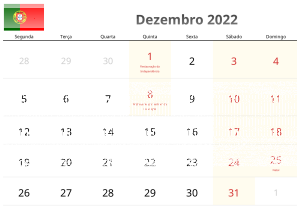 Calendario Diciembre 2022 Calendario Diciembre 2022