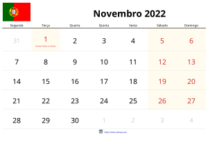 Calendario Noviembre 2022 Calendario Noviembre 2022