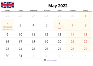 Calendari Maig 2022