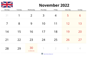 Calendari Novembre 2022