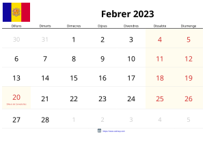 Februari 2023 Kalender