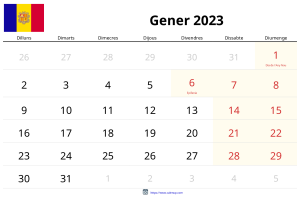 Januari 2023 Kalender