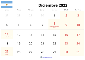 Calendario Diciembre 2023 Calendario Diciembre 2023