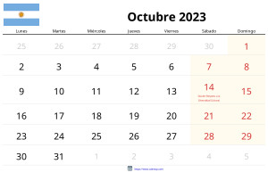 Calendario Octubre 2023 Calendario Octubre 2023