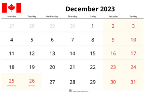 December 2023 Calendar