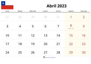 Calendário de Abril de 2023 