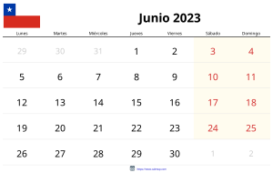 Calendario Junio 2023