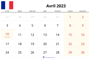 April 2023 Kalender