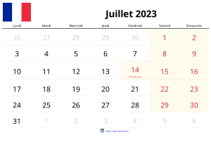 Juli 2023 Kalender