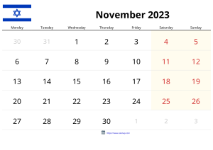 Calendari Novembre 2023