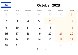 Calendari Octubre 2023