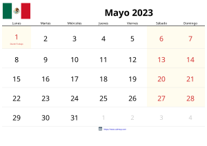 Calendari Maig 2023