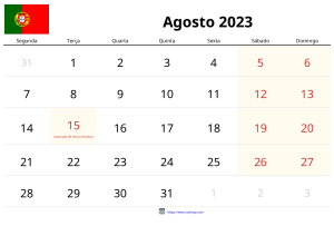Calendario Agosto 2023 Calendario Agosto 2023