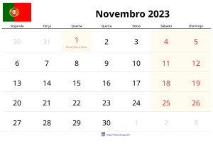 Calendario Noviembre 2023 Calendario Noviembre 2023
