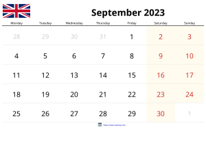 Calendari Setembre 2023