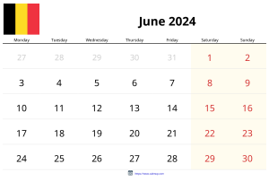 Juni 2024 Kalender Juni 2024 Kalender
