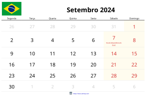 Calendario Septiembre 2024