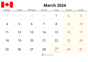 March 2024 Calendar