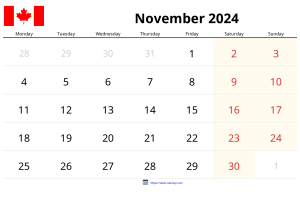 November 2024 Calendar