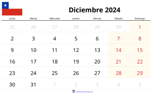 Calendrier Décembre 2024