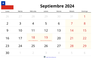 Calendari Setembre 2024