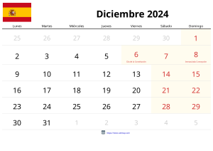 Calendrier Décembre 2024