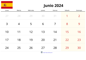 Calendrier Juin 2024