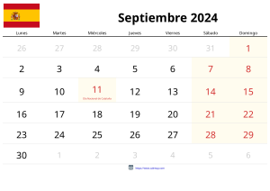 Calendrier Septembre 2024