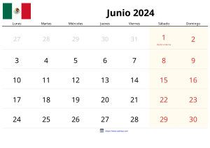 Calendrier Juin 2024