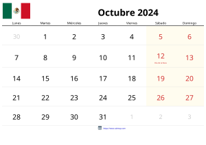 Ottobre 2024 Calendario