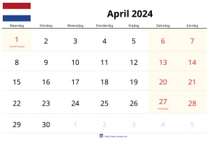 April 2024 Kalender