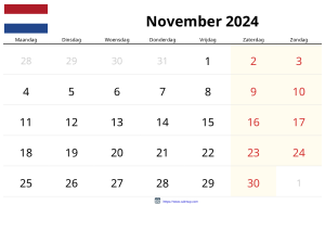 November 2024 Kalender