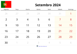 Calendario Septiembre 2024 Calendario Septiembre 2024