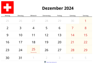 Calendario Diciembre 2024