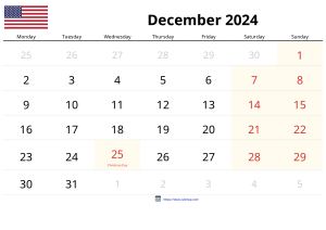 December 2024 Kalender