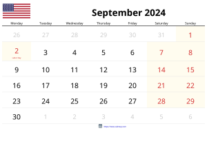 September 2024 Kalender