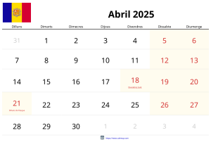 April 2025 Calendar