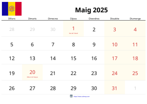 May 2025 Calendar