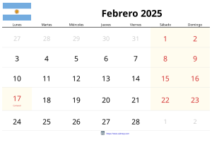 Calendário de Fevereiro de 2025 Calendário de Fevereiro de 2025