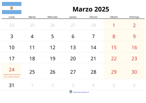 Calendário de Março de 2025 Calendário de Março de 2025