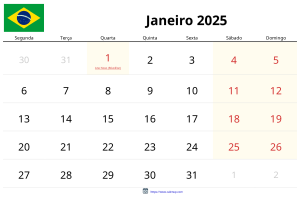 Januari 2025 Kalender