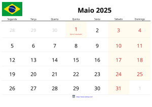 Calendari Maig 2025