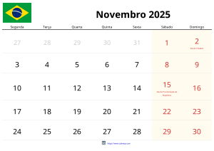 November 2025 Kalender